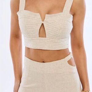 Chic Beige Women's Tank Top